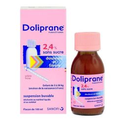 Doliprane 2,4% S/Suc Buv 100Ml