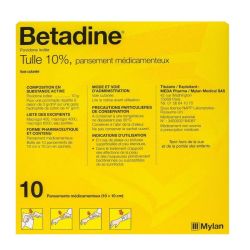 Betadine Tul.10% 10X10 Pans 10