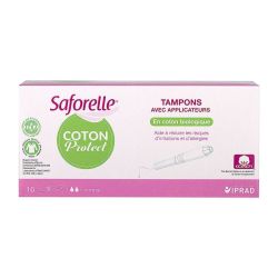 Saforelle Coton Prot Tampon+Appl16