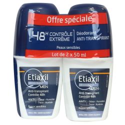 Etiaxil Homme Déod 48H 2Roll-On/50Ml