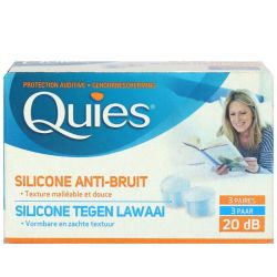 3 paires protection auditive silicone anti-bruit