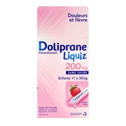 Doliprane Liquiz 200 Mg 12 Sachets