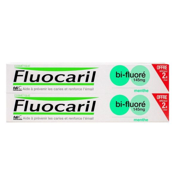 Fluocaril Bi-Fluore 145 Menthe 2X75Ml