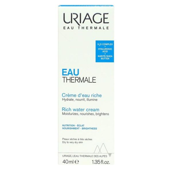 Uriage Eau Therm Creme D'eau Riche 40Ml