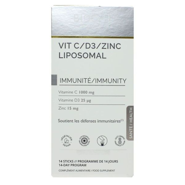 Biocyte Vit C/D3/Zn Liposo Stick14