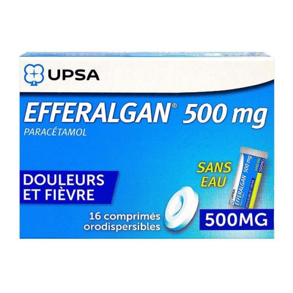 Efferalgan Sans Eau 500Mg Cp 16 (Ex Odis)