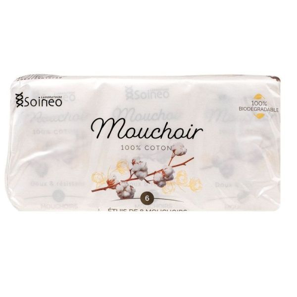 Soineo Mouchoirs Coton Pack 6