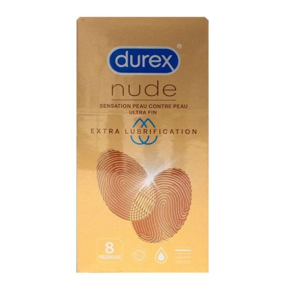 Durex Nude Extra Lub X8 Preserv