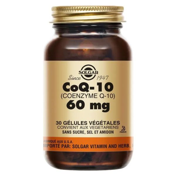 Solgar Coenzyme Q 10 60mg Gelule Vegetale 30