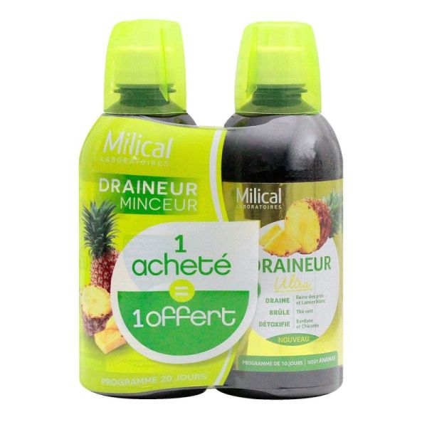 Milical Draineur Minceur Ananas Lot De 2