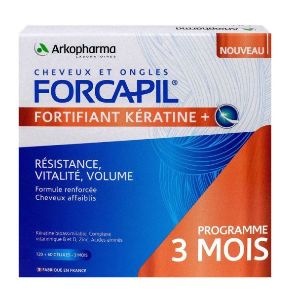 Forcapil Fortifiant+Kerat Gelul180