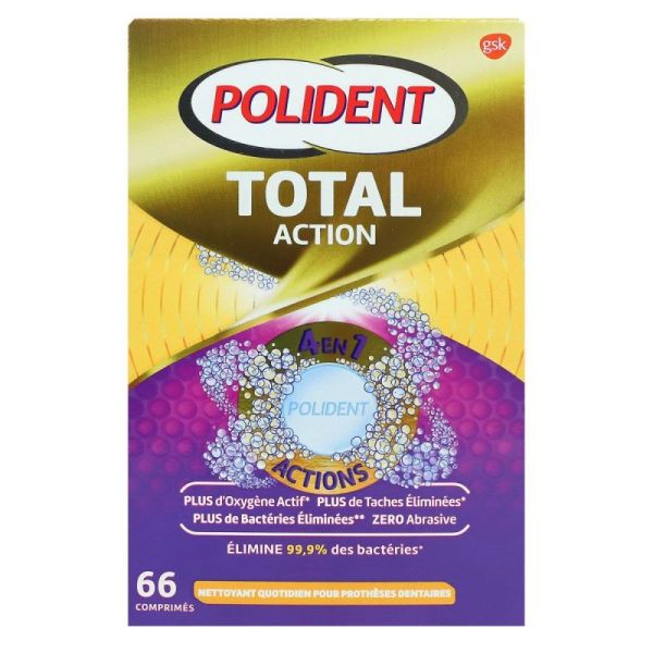 Polident Net Total Action Cp