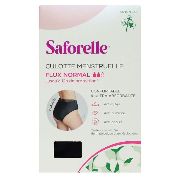 Saforelle Culotte Absorb Noir T40