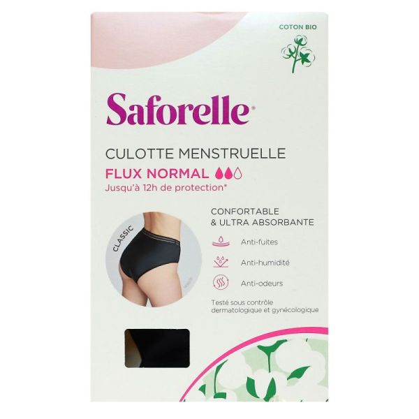 Saforelle Culotte Absorb Noir T34/36