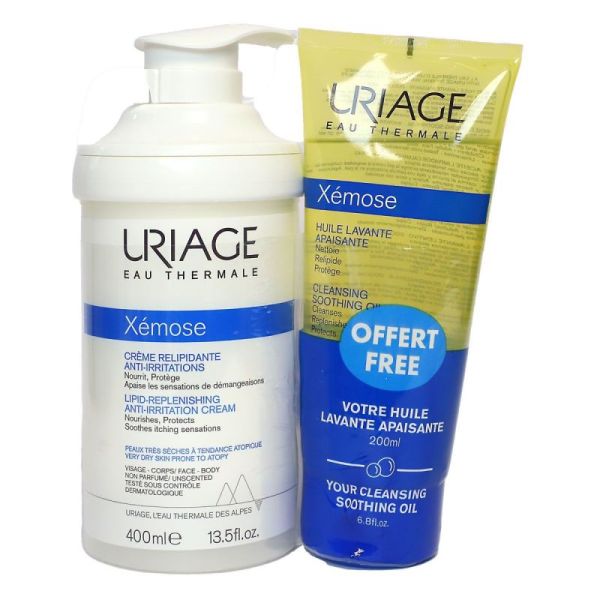 Uriage Xemose Cr Relipid Anti-Irrit 400Ml+Hle