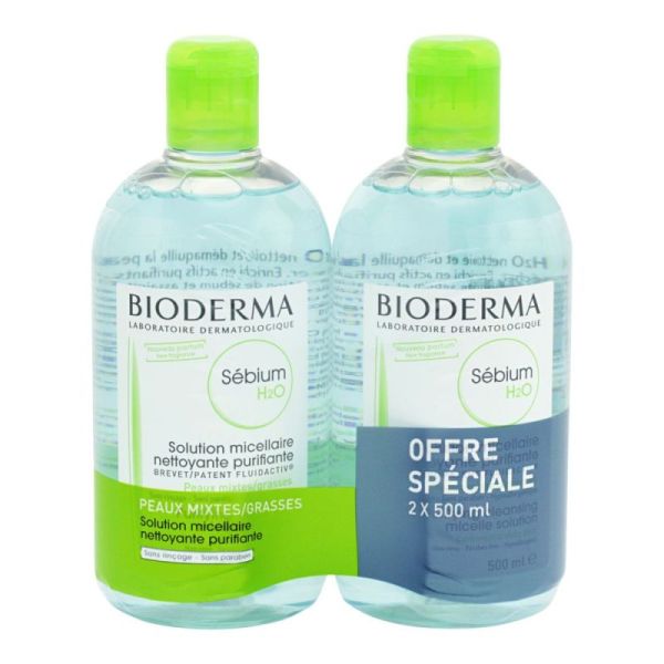 Bioderma Sebium H2O Sol Net 500Ml Lot De2