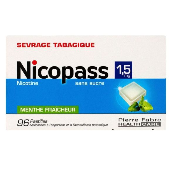 Nicopass 1,5Mg S/S Ment Past96