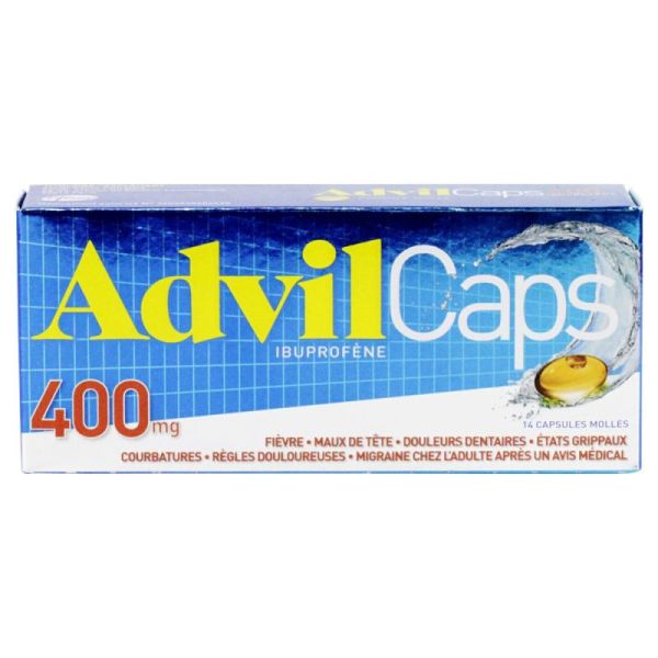 Advilcaps 400Mg Caps Mol Bt14