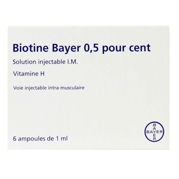 Biotine Bayer 0,5% Inj A.1Ml 6