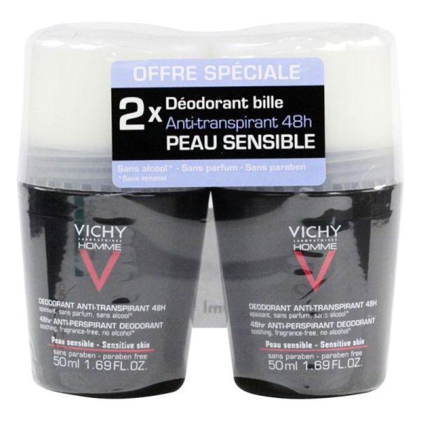 Vichy Deo Homme Ps Bille 48H 50Ml 2