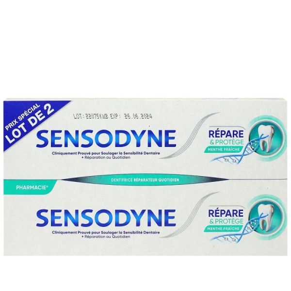 Sensodyne Repar/Prot Menthe Fraich 2X75Ml