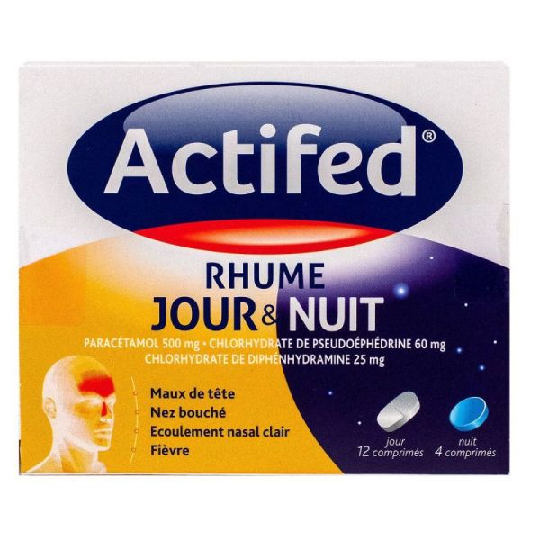 Actifed Rhume Jour&Nuit Cpr 16