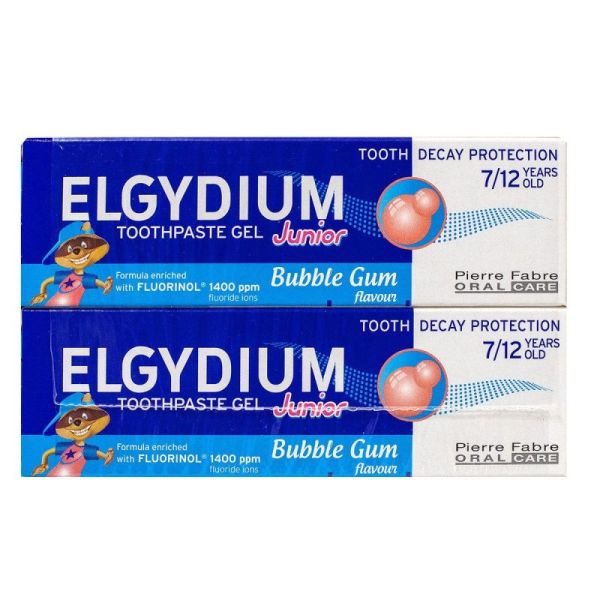 Elgydium Junior Dent 7/12 Bubble Gum Lot2