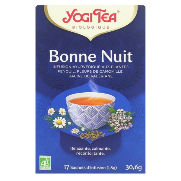 Yogi Tea Tis Ayurvédi Bonne Nuit Bio 17/1,8G