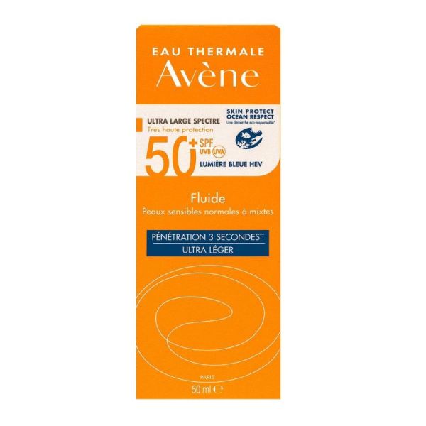 Avene Sol 50+ Fluide  Fl50Ml 1