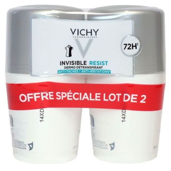 Vichy Deo Invis Rollon 72H 50Mlx2